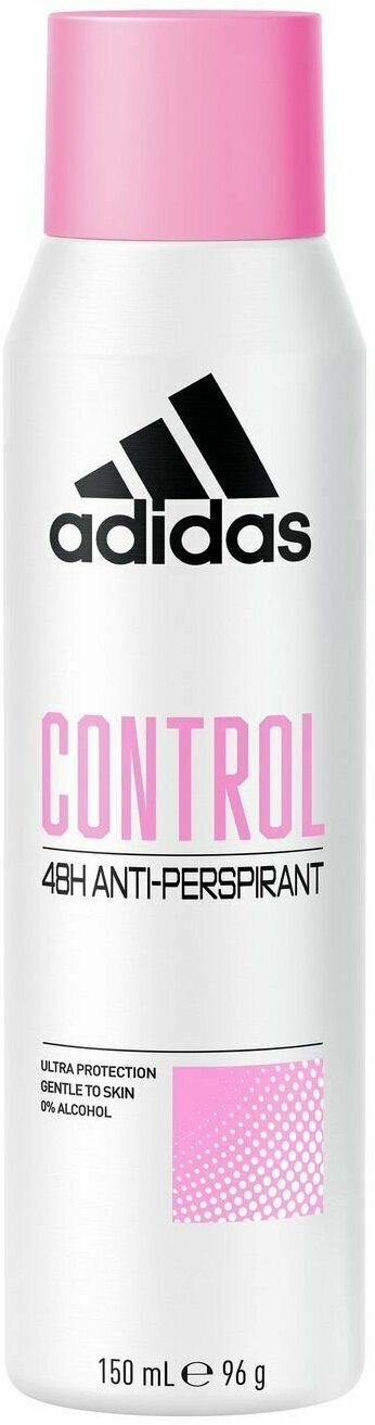 Дезодорант-спрей женский 48H Adidas Anti-Perspirant Control 150 мл (Из Финляндии)