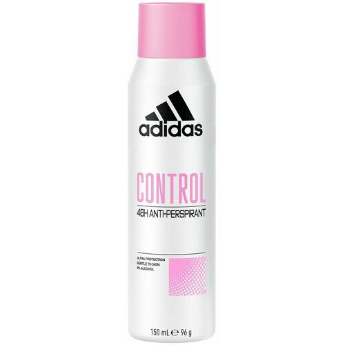 Дезодорант-спрей женский 48H Adidas Anti-Perspirant Control 150 мл (Из Финляндии) дезодорант спрей adidas uefa best of the best 48h антиперспирант мужской 150 мл из финляндии