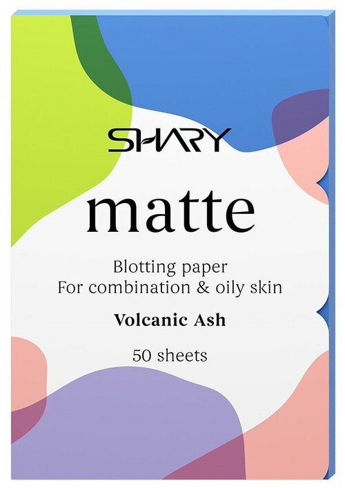 Shary матирующие салфетки Matte Volcanic Ash 50 шт. 12 г