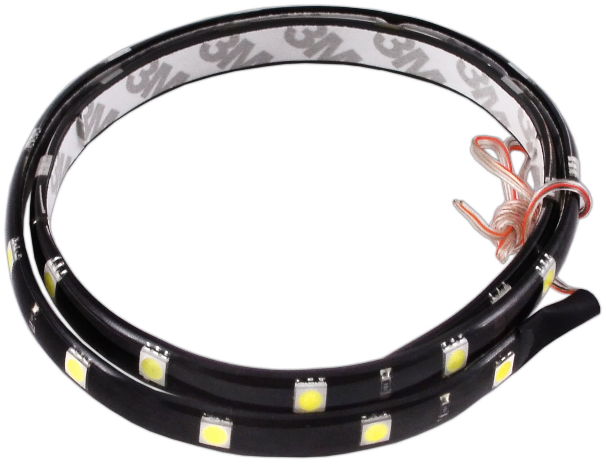 Лента светодиодная для авто 12V 60см 24 SMD диодов Белая SKYWAY, S03201004 - фотография № 1