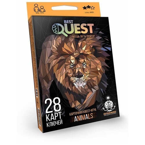 карточная квест игра 4 в 1 данко тойс bq 02 01 Настольная игра Danko Toys Best Quest Животные