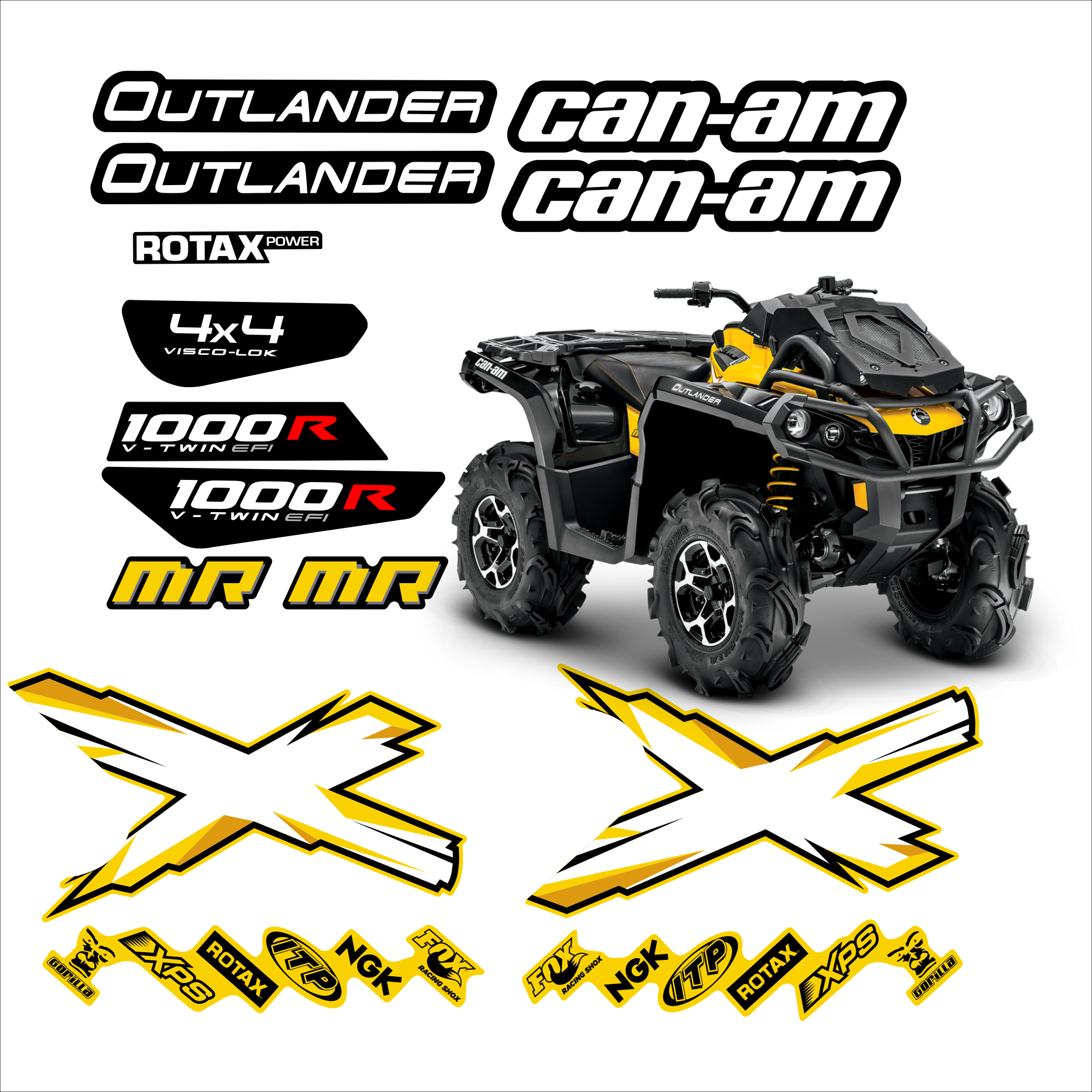 Комплект наклеек CAN-AM Outlander XMR G2