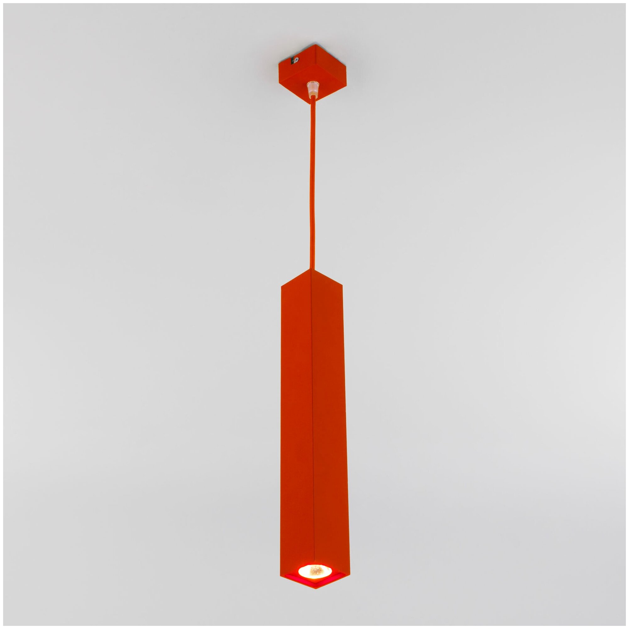 Подвесной светодиодный светильник Eurosvet 50154/1 LED красный - фотография № 3