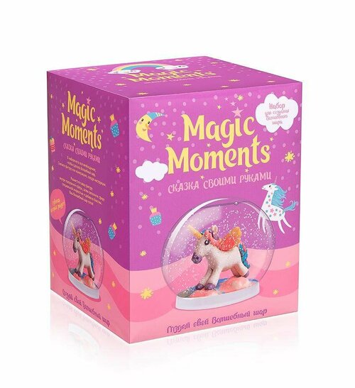 Пластилин Magic Moments Волшебный шар Единорог (mm-21) 6 цв.