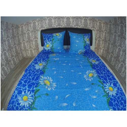 фото Постельное белье бязь ромашки 1,5 спальное ivselena