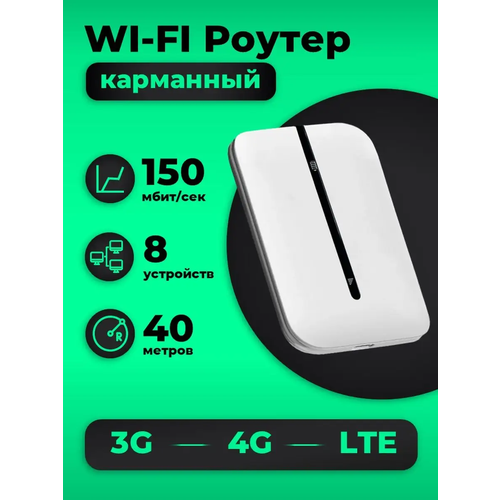 Мобильный Роутер Wi-Fi 4G LTE SIM /карманный