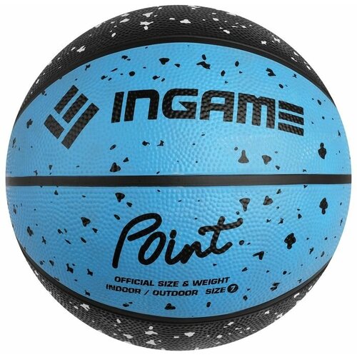 INGAME Мяч баскетбольный Ingame Point (р.7, Черно-синий)
