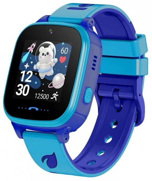 Детские смарт-часы Leef Nimbus 2G GPS геозоны SOS камера IP67 400 мАч синие