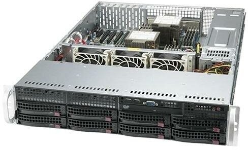 NEW Supermicro SuperServer 2U 620P-TRT noCPU(2)3rd GenScalable/TDP 270W/no DIMM(18)/ SATARAID HDD(8)LFF/2x10GbE/2x1200W