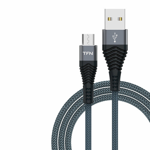 TFN кабель microUSB forza 1.0m graphite кабель tfn microusb forza 2 0m black