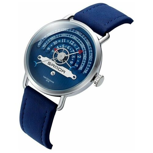 фото Наручные часы sanda sanda 1030 синие часы наручные, синий