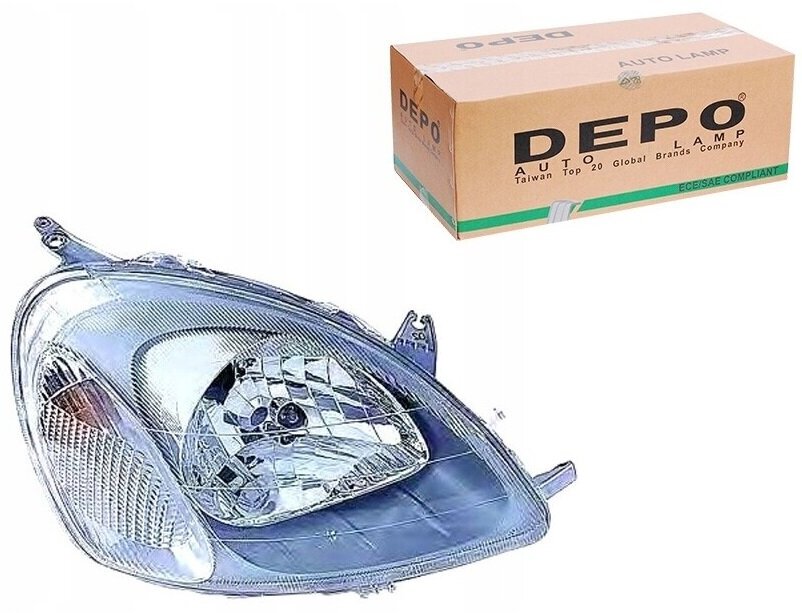 DEPO 21211A2RLDEM (yaris фара прав с рег. мотор) (1 шт.)