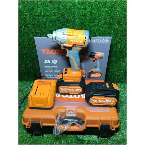 Аккумуляторный гайковерт ударный 168 В 4 Ач 480 Нм 12 YAOTO YT-51480 950000₽