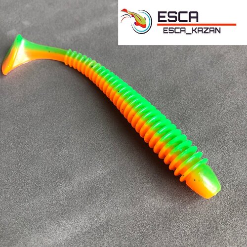 фото Силиконовая приманка esca swing tail 100мм. цвет арбуз