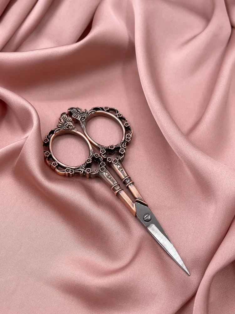 Ножницы для рукоделия розовая бронза