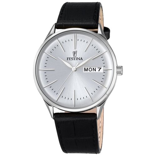 Наручные часы FESTINA Classic, серебряный часы наручные festina f6837 3