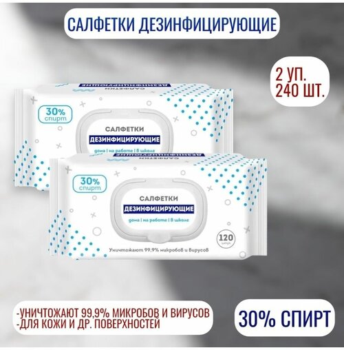 Салфетки влажные дезинфицирующие