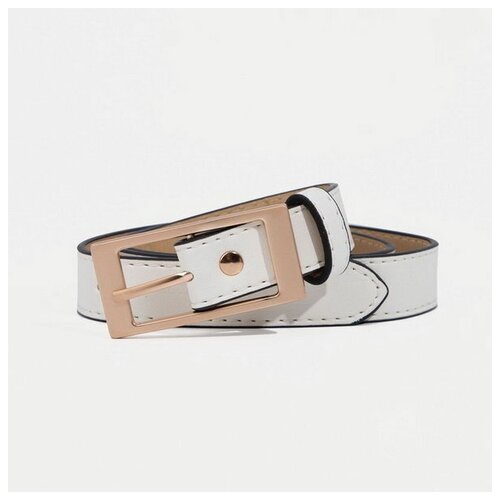 фото Ремень сима-ленд, размер 100, белый сима-лэнд