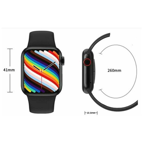 Смарт часы М12 Plus смарт часы мужские черные беспроводная зарядка 2 активные кнопки 150000₽