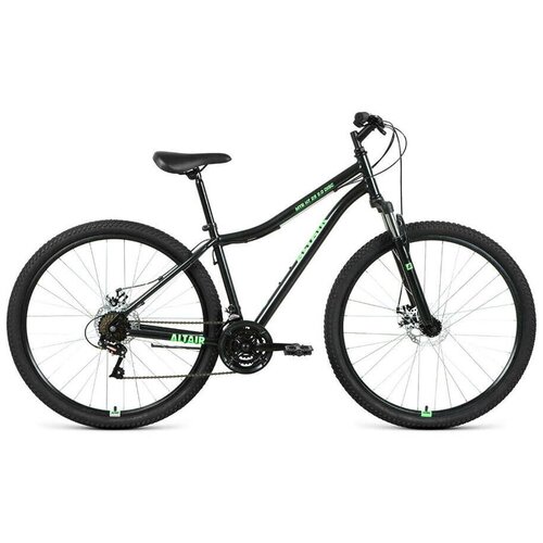 Велосипед 29 Altair MTB HT 29 20 disc 21 ск ЧерныйЯрко-зеленый 20-21 г 19RBKT1MN9Q005 2193700₽
