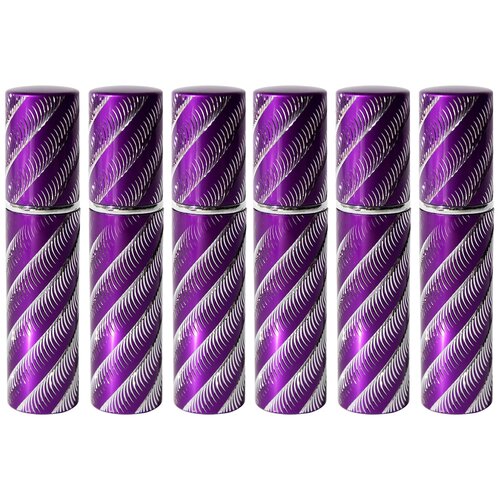 фото Атомайзер для духов aromaprovokator металлический змейка фиолетовый со спреем 10 ml набор 30 шт