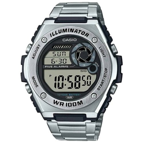 Наручные часы CASIO Collection MWD-100HD-1AVEF, черный, серебряный наручные часы casio mwd 100hd 1avef