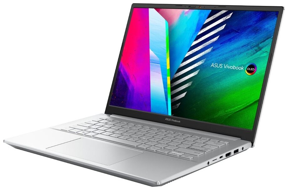 14 Ноутбук ASUS VivoBook Pro 14 OLED 2880x1800 AMD Ryzen 5 5600H 33 ГГц RAM 8 ГБ DDR4 SSD 256 ГБ NVIDIA GeForce RTX 3050 Windows 11 Home 90NB0VZ3-M005A0 серебристый