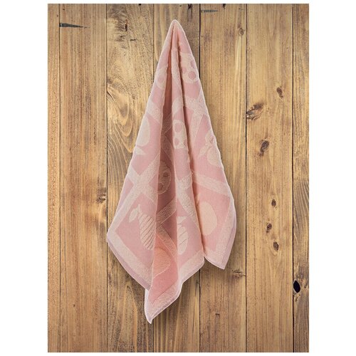 Кухонное полотенце Tivolyo Home FRUITY JAKARLI жаккард, 50х70 см, розовый