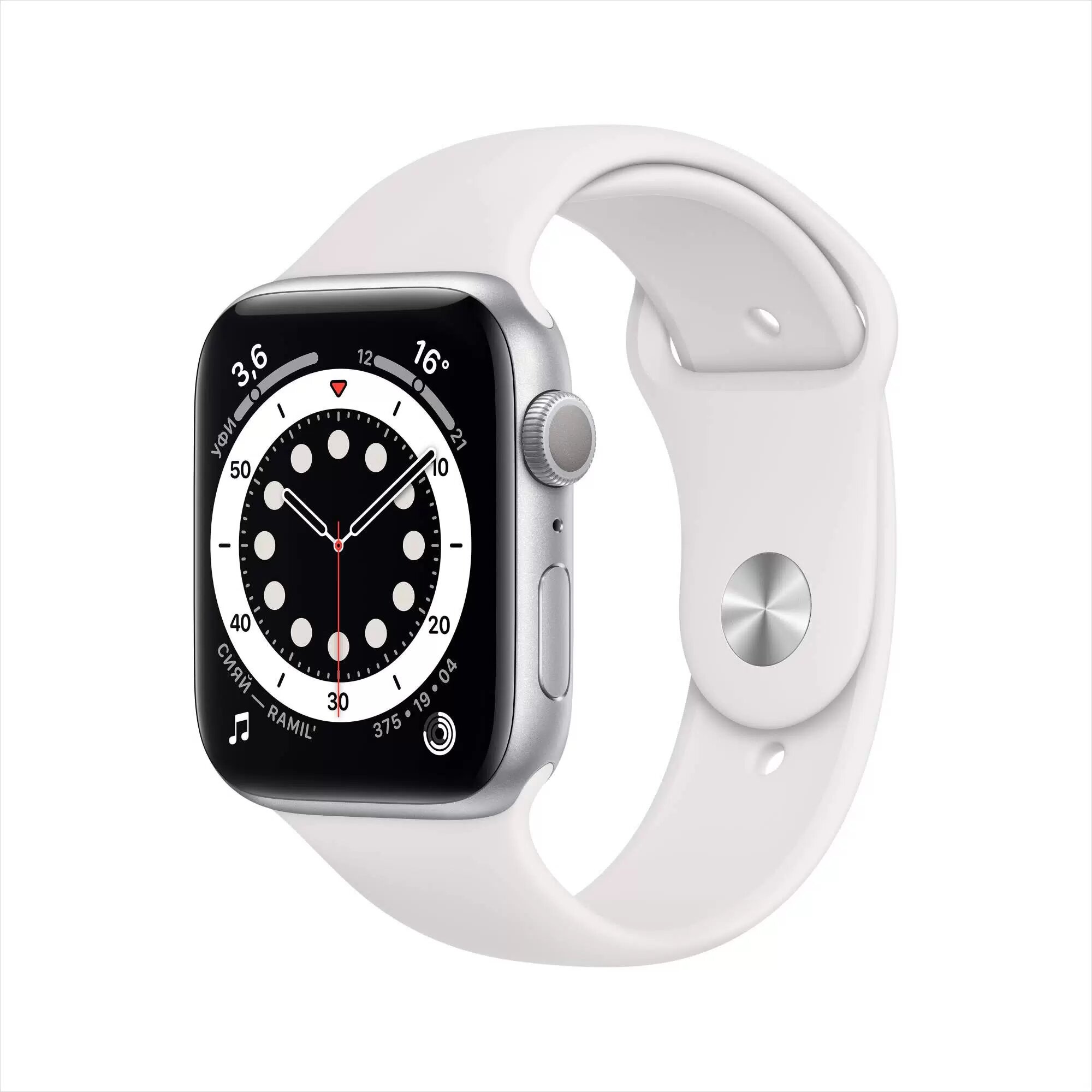 Apple Watch Series 6 44 мм Aluminium Case GPS RU Белые