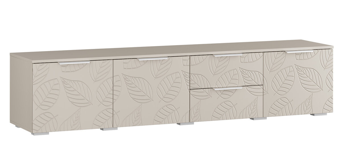 фото ТВ тумба подвесная Асти-1 Белый Мегамебель, ШxГxВ 1480*420*220