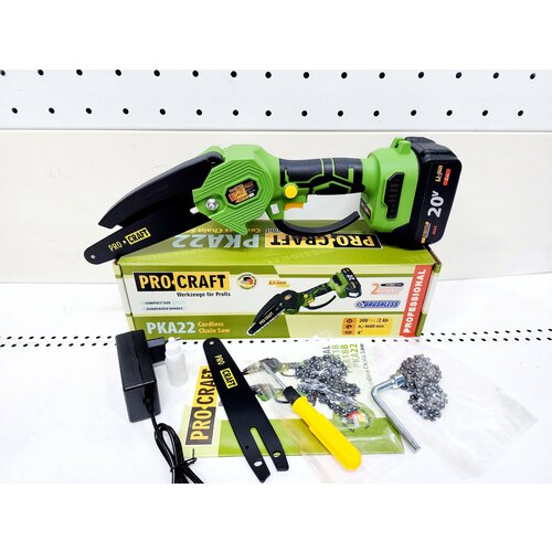 Мини-пила цепная аккумуляторная Procraft PKA22