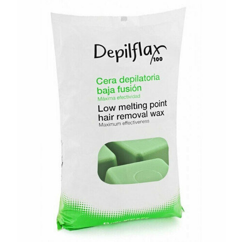 Depilflax Горячий воск для депиляции в брикетах Зеленый 1 кг.