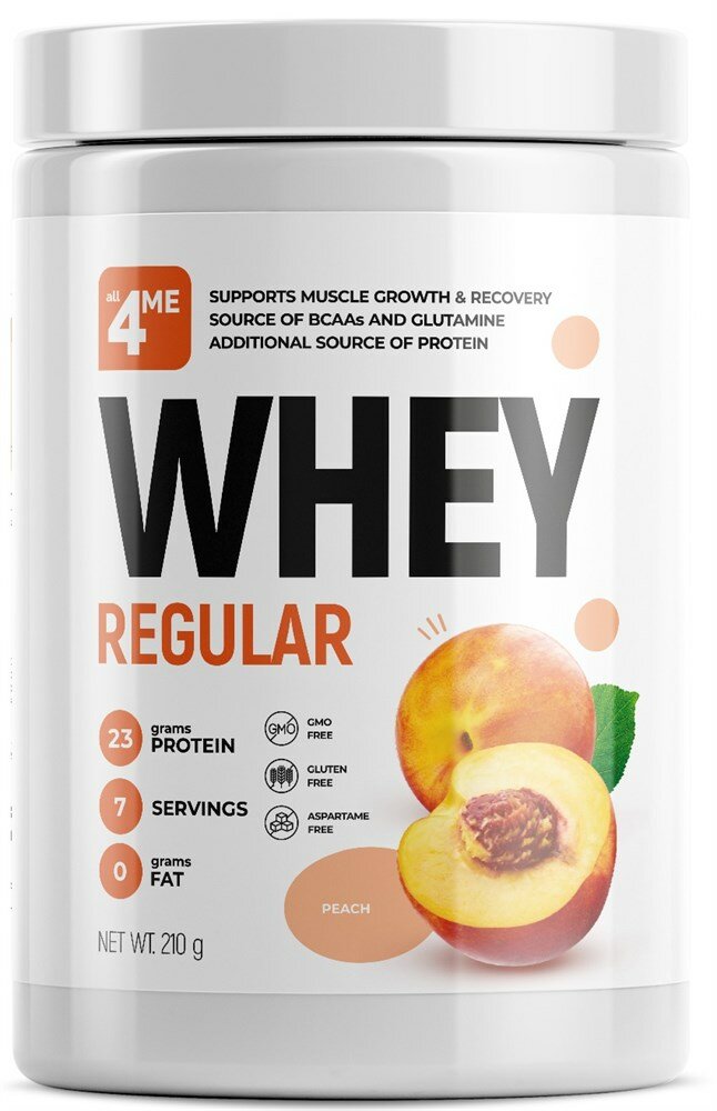 ALL4ME Whey Regular (210г) Персик