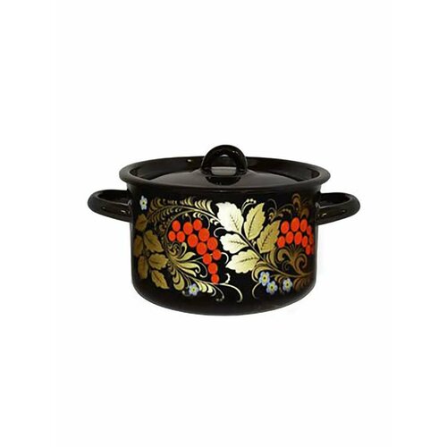 Эмалированная кастрюля с крышкой 15 л 1174₽