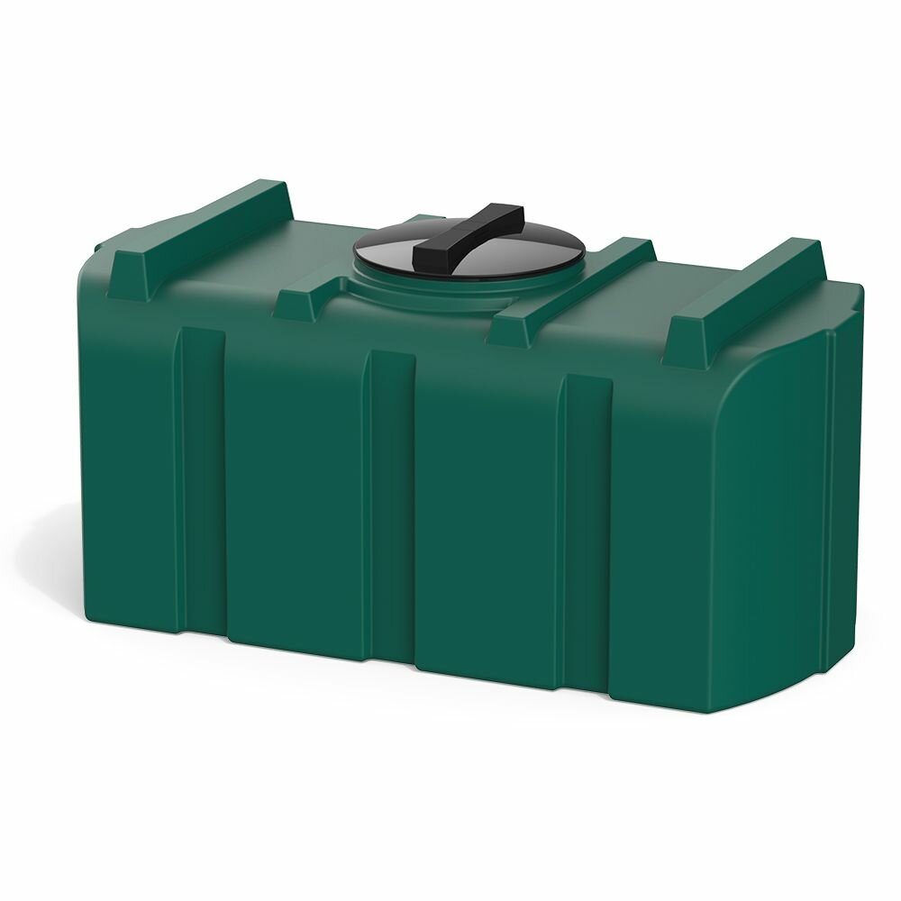 Емкость-бак 300 литров Polimer Group R300 для воды, топлива, продуктов, цвет зеленый