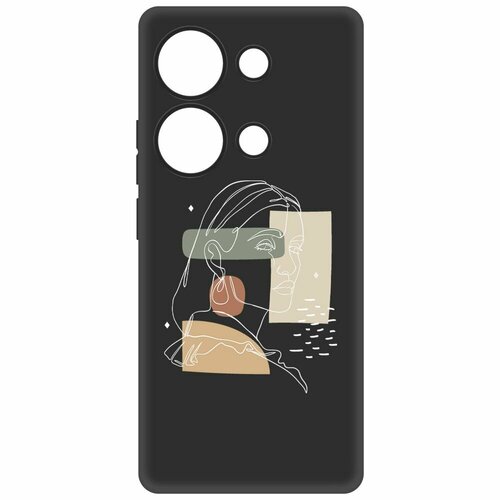 Чехол-накладка Krutoff Soft Case Уверенность для Xiaomi Poco M6 Pro 4G черный чехол накладка krutoff soft case пес турист для xiaomi poco m6 pro 4g черный