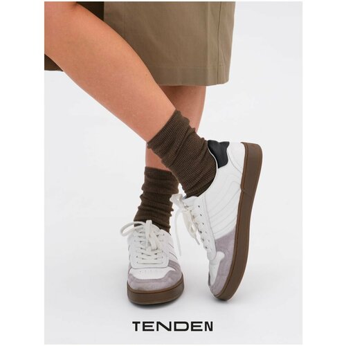 Носки TENDEN, размер one size, коричневый