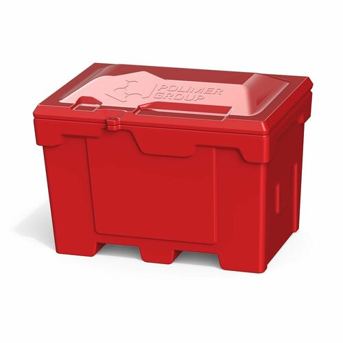 Ящик для хранения Polimer Group, для соли, реагентов, красный, 500 л