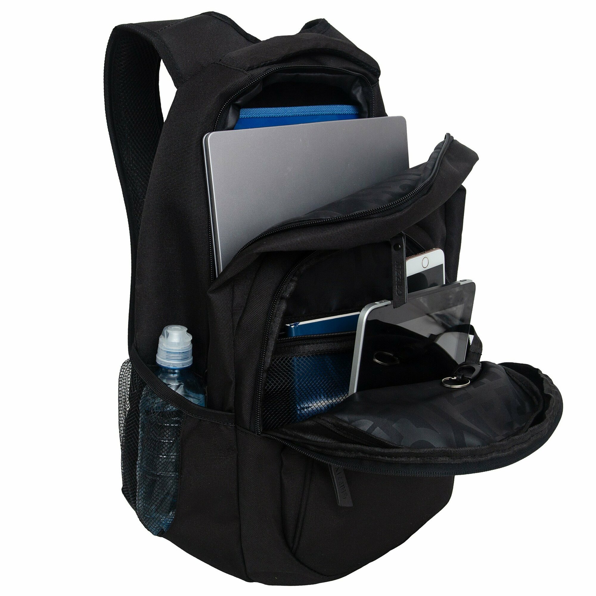 Рюкзак универсальный GRIZZLY с карманом для ноутбука 13" и одним отделением, мужской RQ-003-4/1