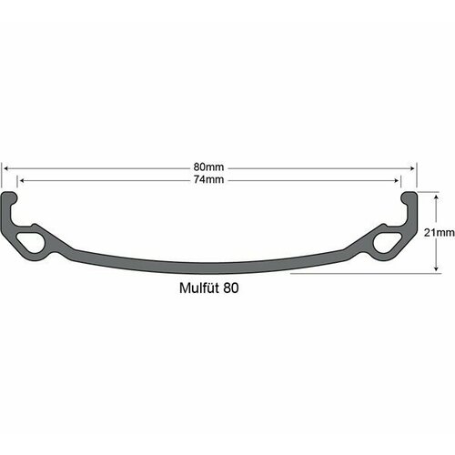 Обод 27.5" 32h SunRingle Mulefut 80 SL Black (RB9E97025834605C)