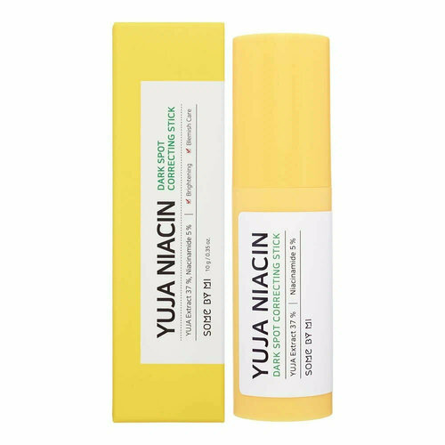 some by mi yuja niacin dark spot correcting stick корректирующий стик для кожи с экстрактом юдзу и ниацином Сияющая кожа без темных пятен: SOME BY MI YUJA NIACIN DARK SPOT CORRECTING STICK