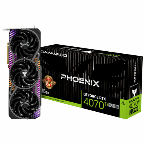 Видеокарта Gainward RTX4070Ti SUPER PHOENIX GS 16GB GDDR6X 256bit 3-DP HDMI 125720₽