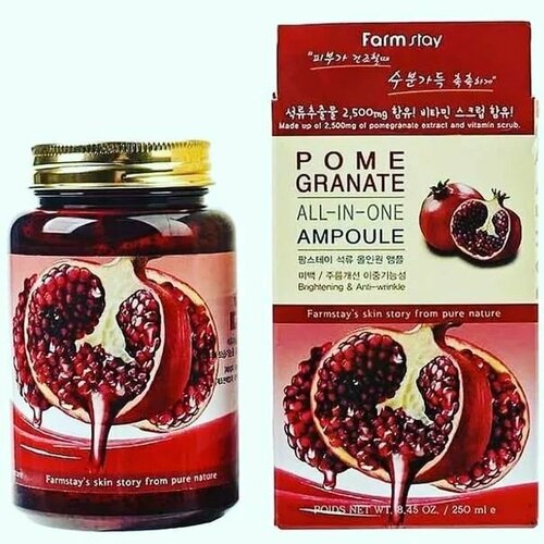 Сыворотка FS Pomegranate All-In-One Ampoule для лица с экстрактом граната, 250ml. Корея