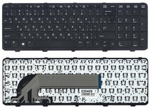Клавиатура для HP ProBook 470 G2 черная с рамкой