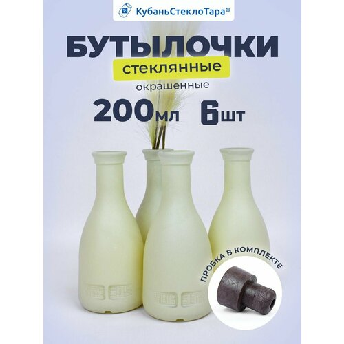 Набор стеклянных бутылок 6 шт 200 мл 538₽