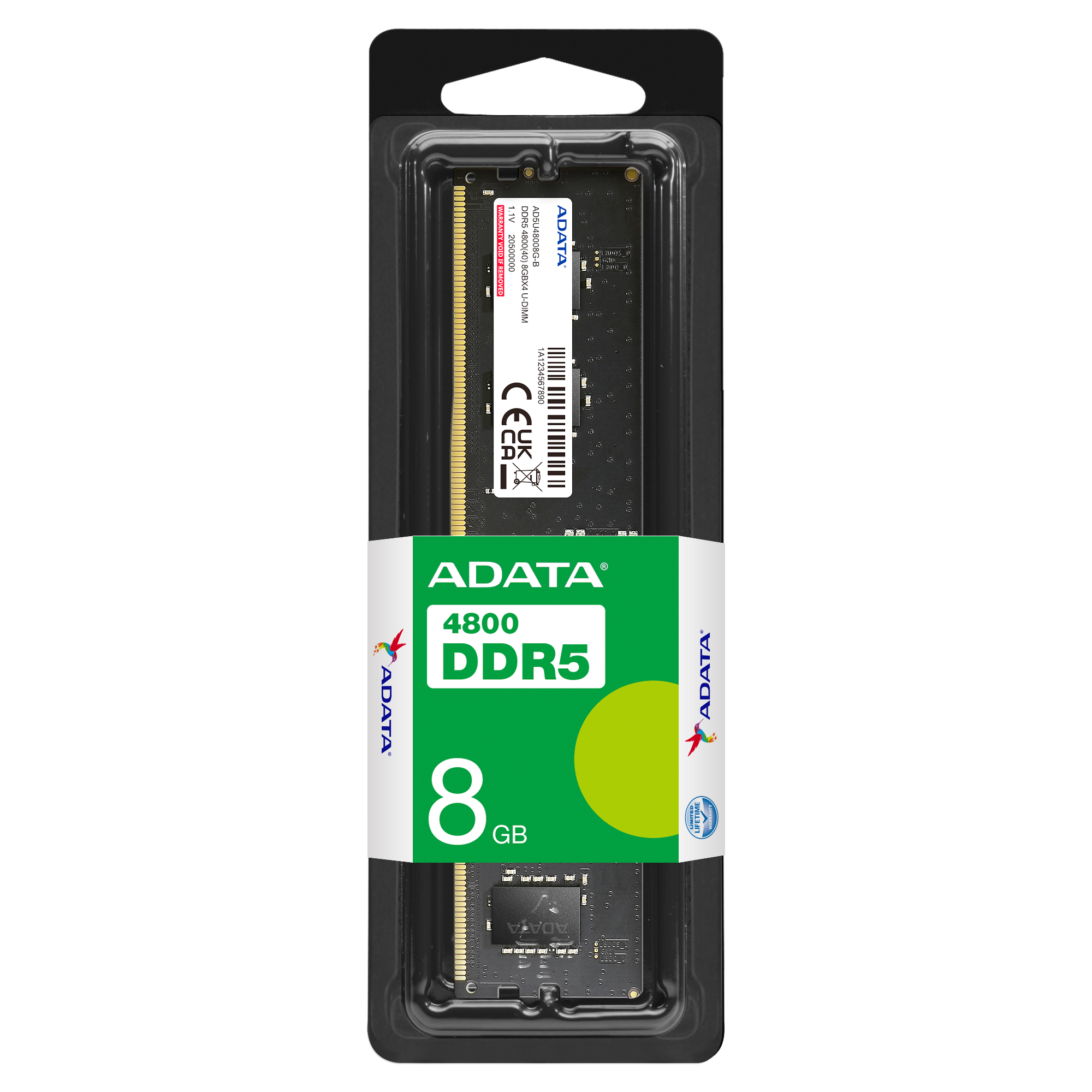 Оперативная память ADATA AD5U48008G-B 1x8 ГБ (AD5U48008G-B)
