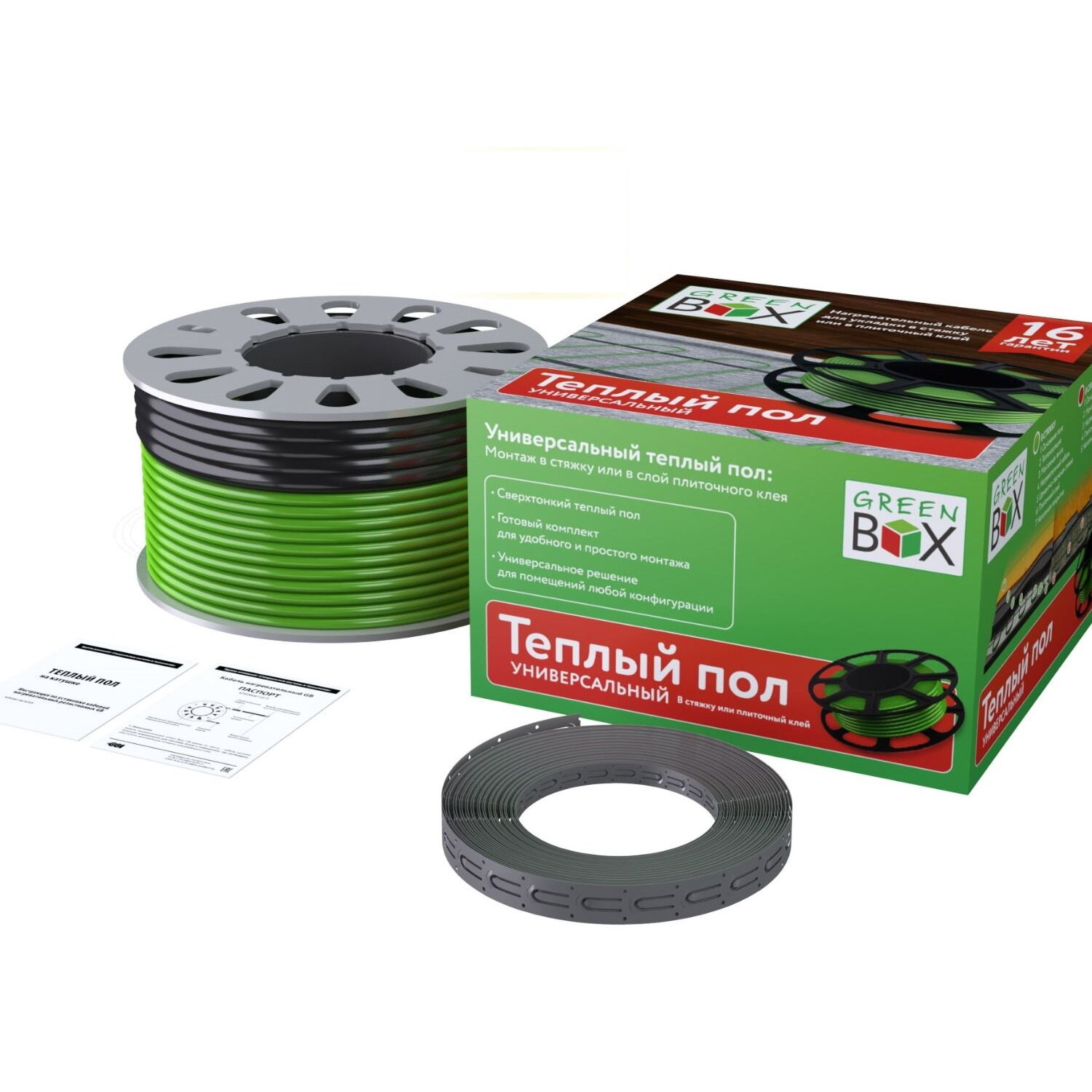 Теплый пол  Кабель нагревательный  Green Box  GB 35 0 м 500 Вт