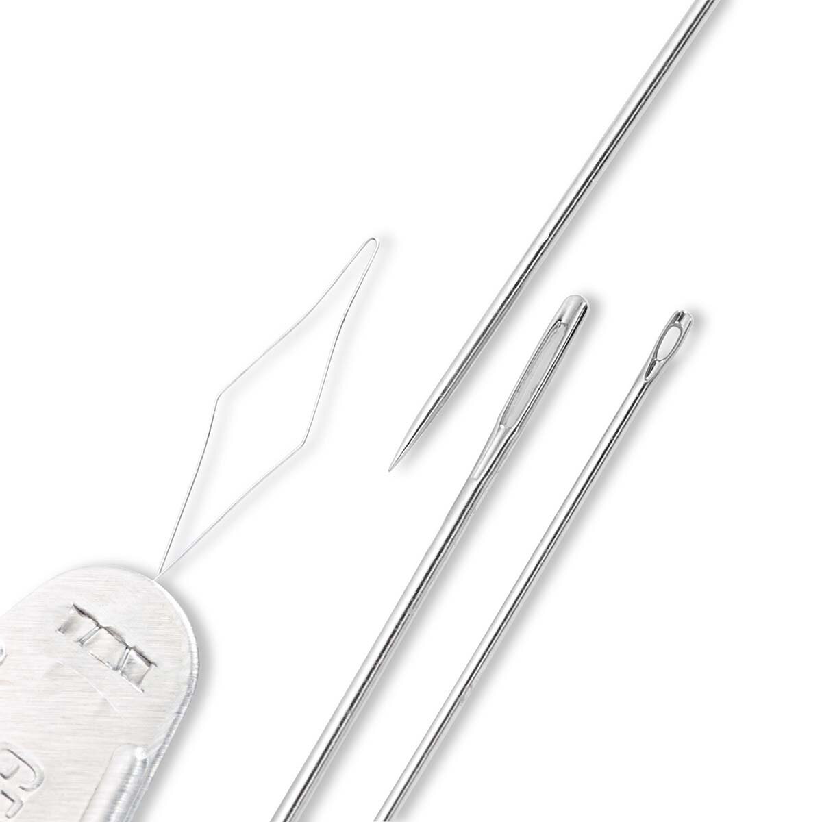 Иголки для шитья и штопки, набор с нитковдевателем, 19 шт, Prym 128152 — фото 1