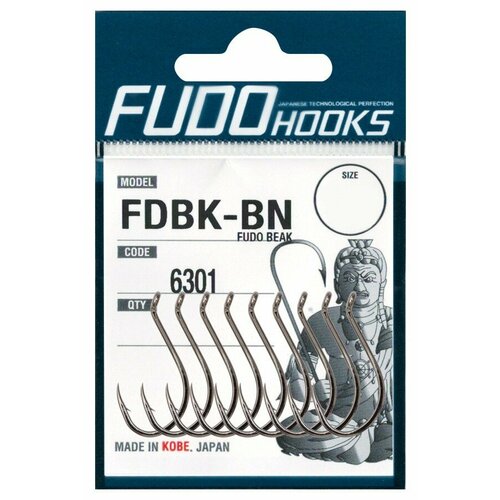 Крючки Fudo Beak FDBK-BN 6301 BN №8/0