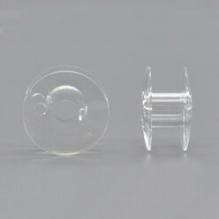 Шпулька для швейных машин, диаметр 19 мм, высота 11 мм, пластик (прозрачный), 10 шт